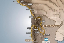 Mapa Rajdu Dakar 2013